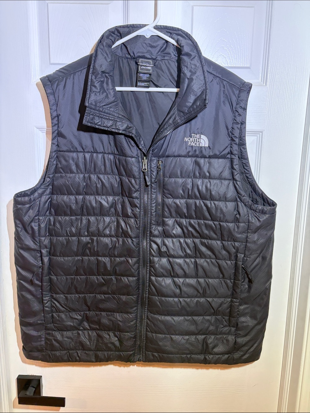 The North Face Men's Dark Gray Quilted Insulated Vest